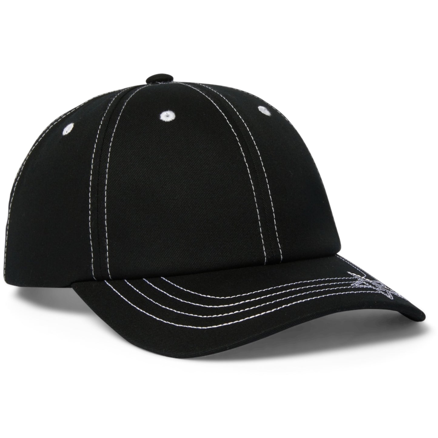 HUF CONTRAST H STAR SNAP BACK HAT BLACK