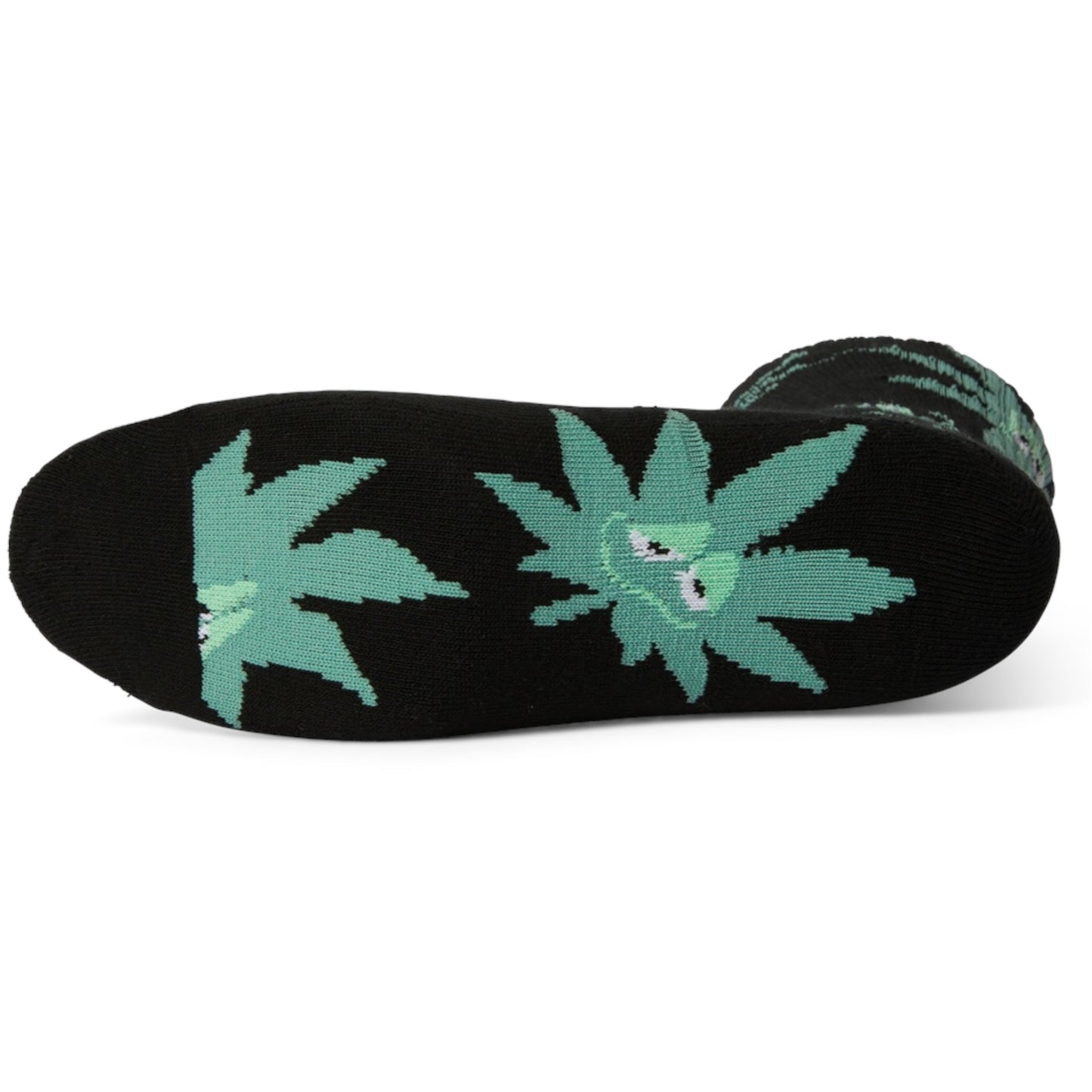 HUG GREEN BUDDY EXHALE SOCKS BLACK/GREEN