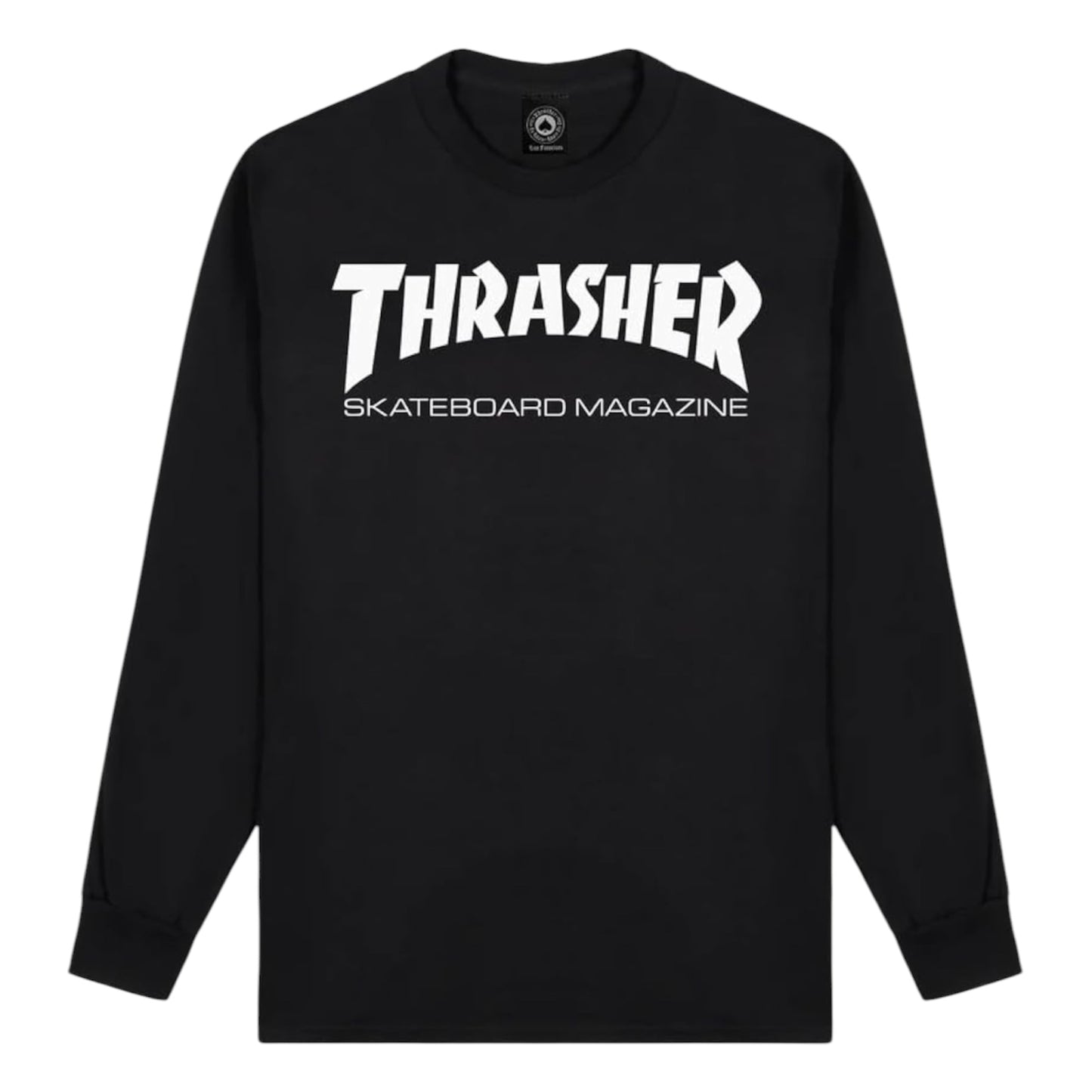 THRASHER SKATE MAG LS TEE NOIR
