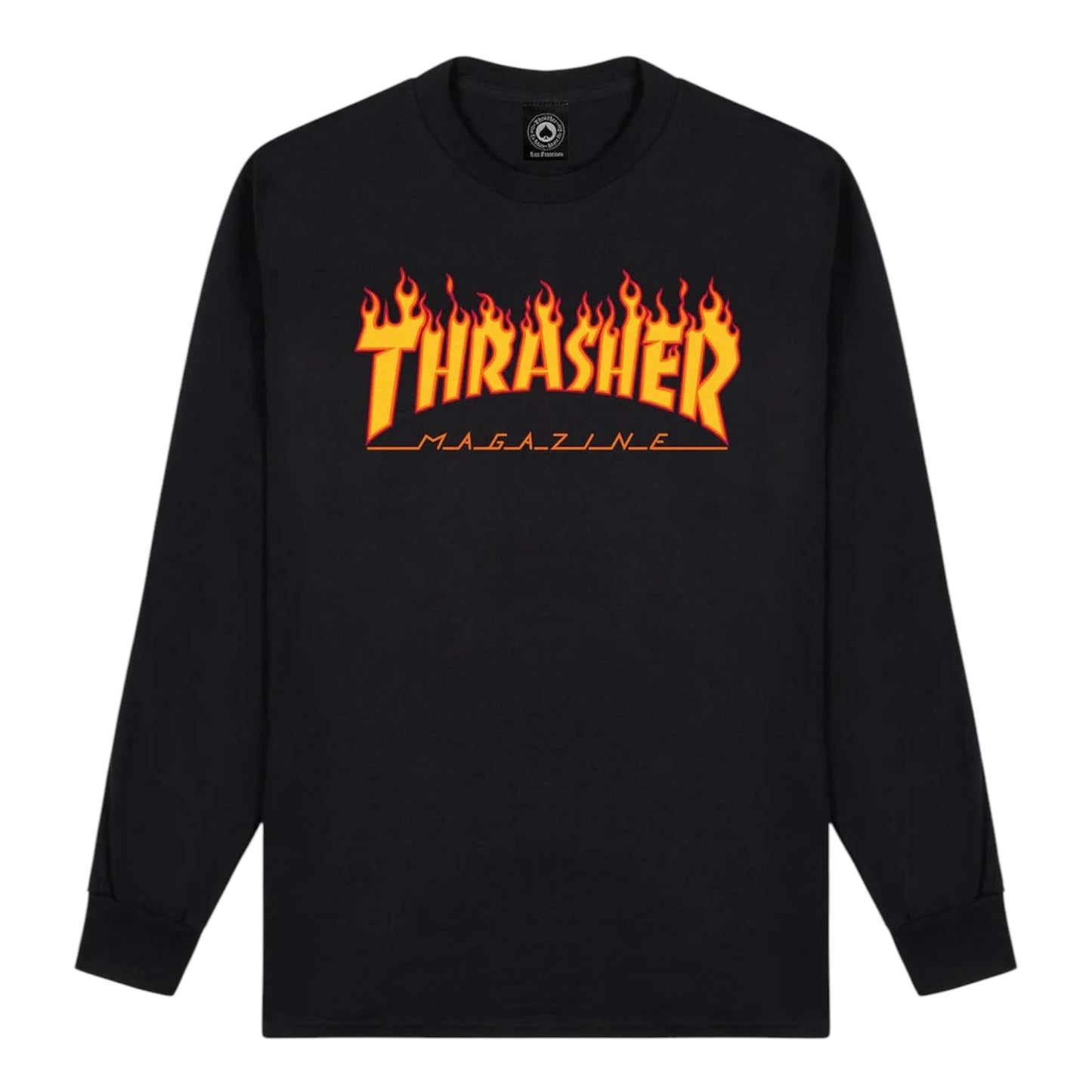 THRASHER FLAME LOGO MANCHES LONGUES