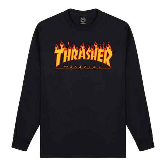 THRASHER FLAME LOGO MANCHES LONGUES