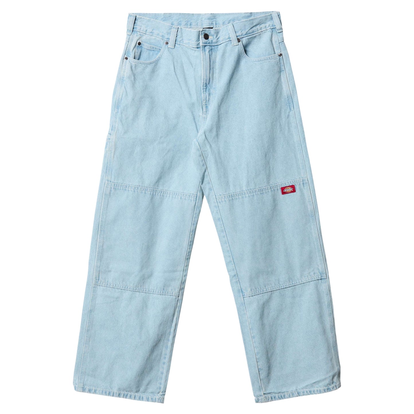 DICKIES MENS LOOSE STRAIGHT DOUBLE KNEE JEAN VINTAGE DENIM