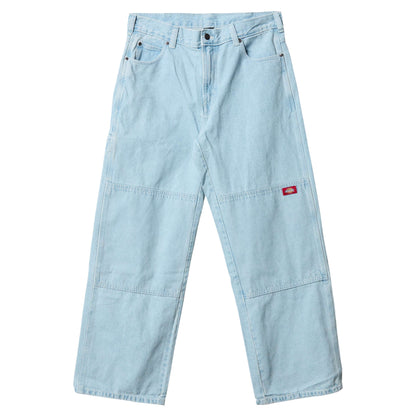 DICKIES MENS LOOSE STRAIGHT DOUBLE KNEE JEAN VINTAGE DENIM