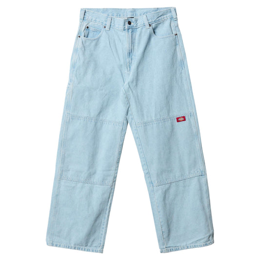 DICKIES MENS LOOSE STRAIGHT DOUBLE KNEE JEAN VINTAGE DENIM