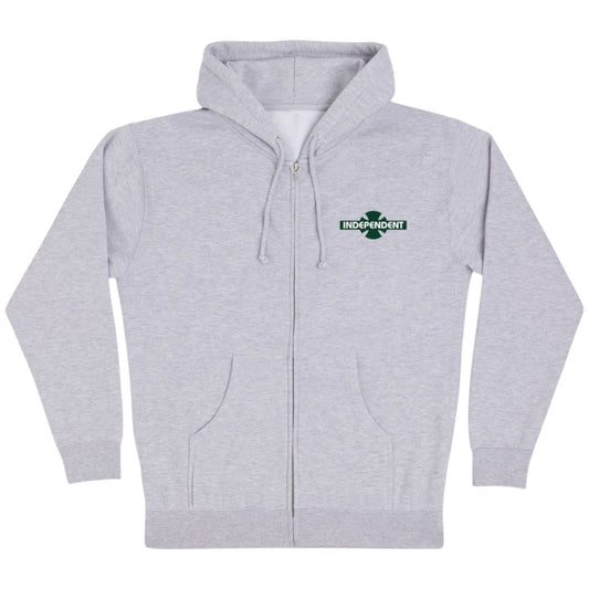 INDEPENDENT OHBC LEGACY ZIP HOODIE HEATHER GREY