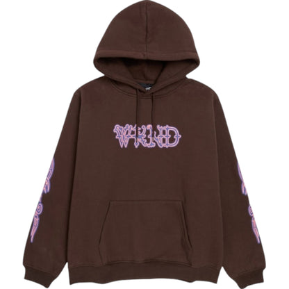 WKND HULDRA SCRIPT HOODIE BROWN