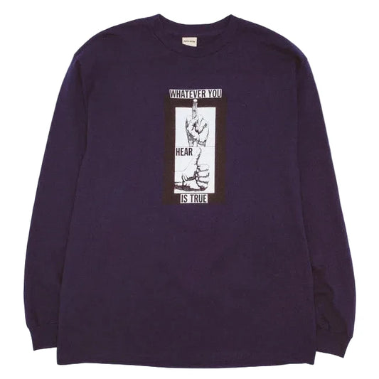 FUCKING AWESOME FINGERS UP LONG SLEEVE NAVY