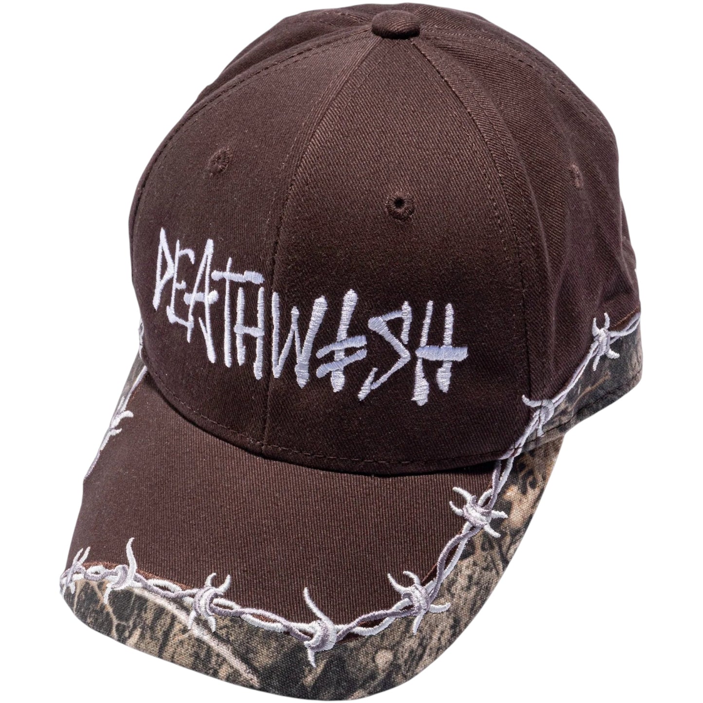 DEATHWISH PAMELA BAR WIRE DAD HAT BROWN