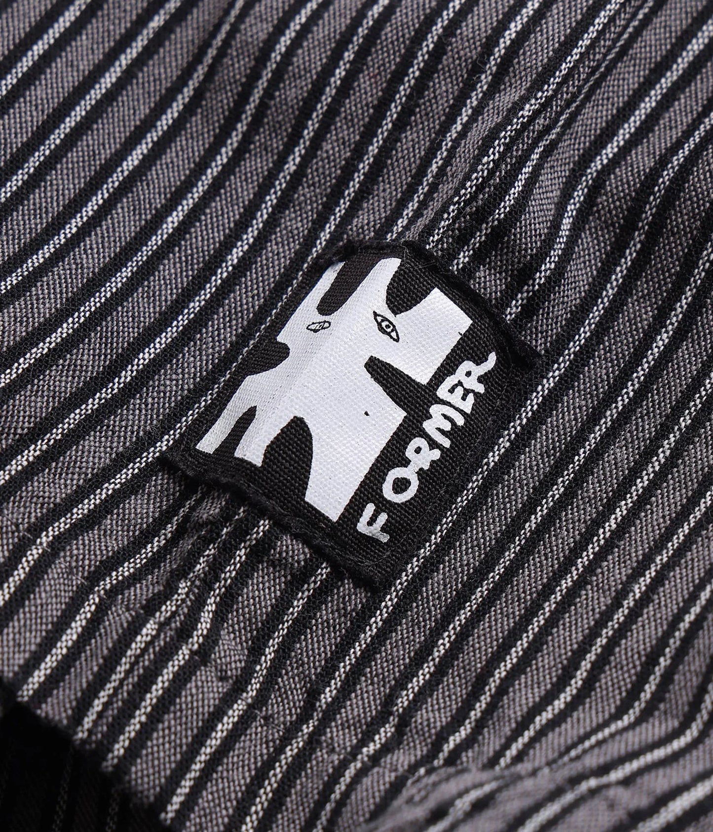 FORMER REYNOLDS STRIPE SS SHIRT WORN BLACK