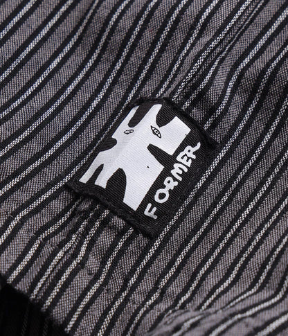 FORMER REYNOLDS STRIPE SS SHIRT WORN BLACK