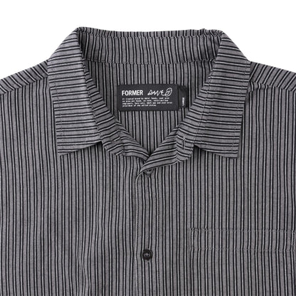 FORMER REYNOLDS STRIPE SS SHIRT WORN BLACK