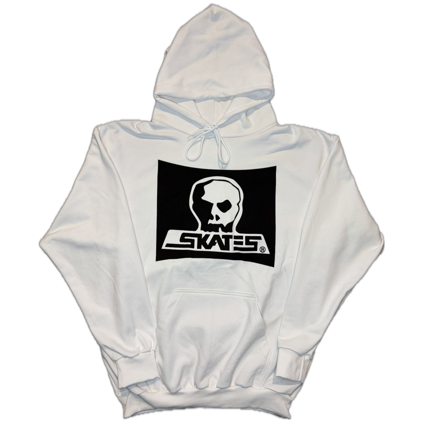 SKULL SKATES SURF BOX BURBS HOODIE WHITE