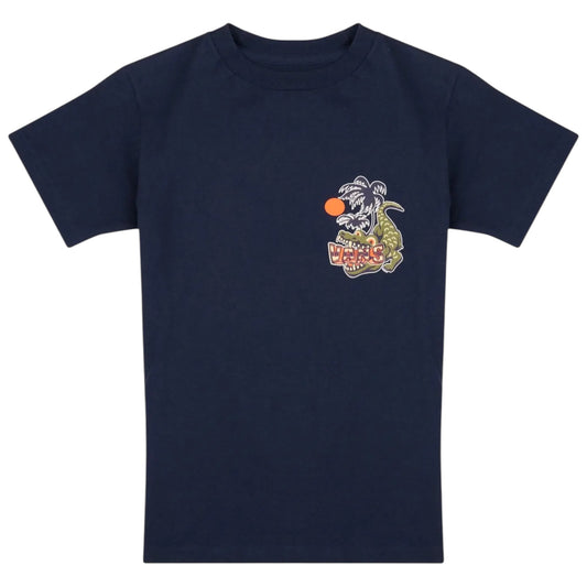 VANS BOYS HANGRY CROC TEE DRESS BLUES