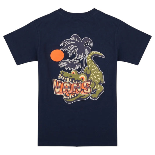 VANS BOYS HANGRY CROC TEE DRESS BLUES