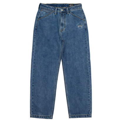 KROOKED EYES DENIM TWILL PANT MED STONE WASH