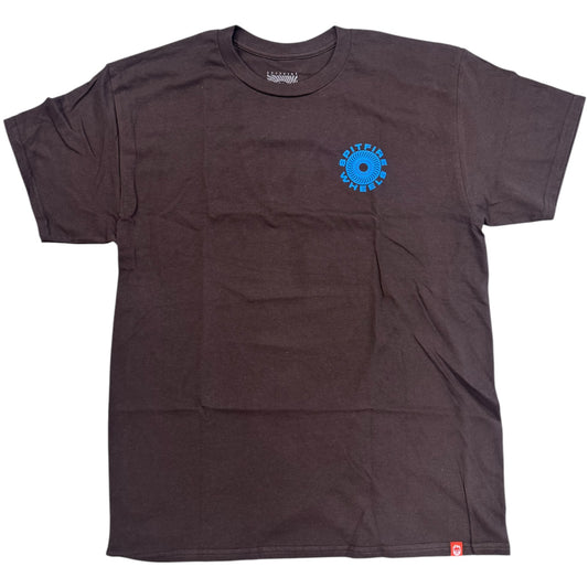 SPITFIRE CLASSIC ‘87 SWIRL FILL TEE DARK CHOCO BLUE PRINT