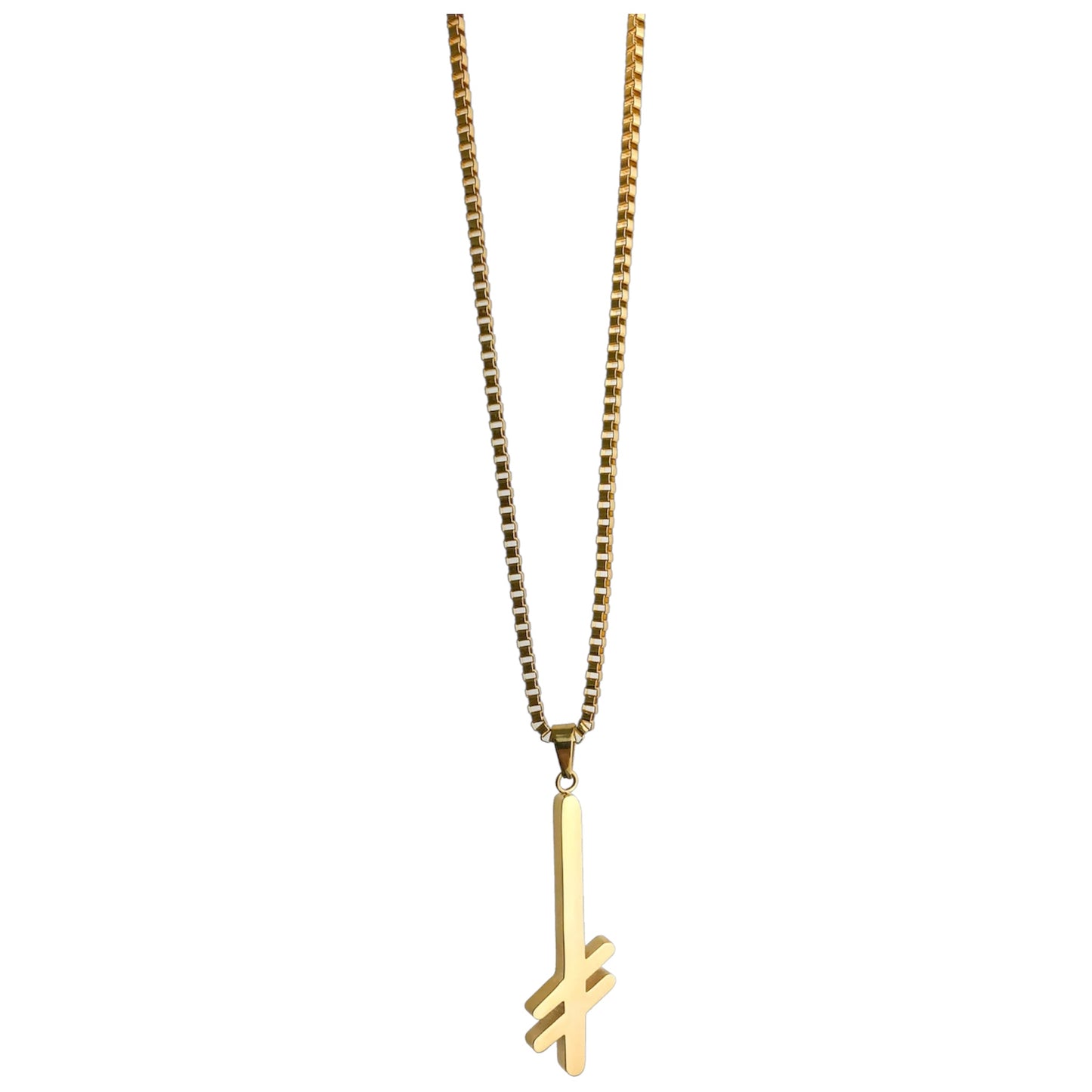 DEATHWISH GANG LOGO NECKLACE GOLD
