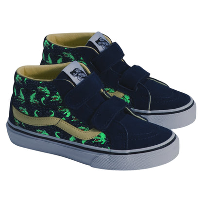 VANS SK8 MID REISSUE V GLOW CROC NAVY YELLOW