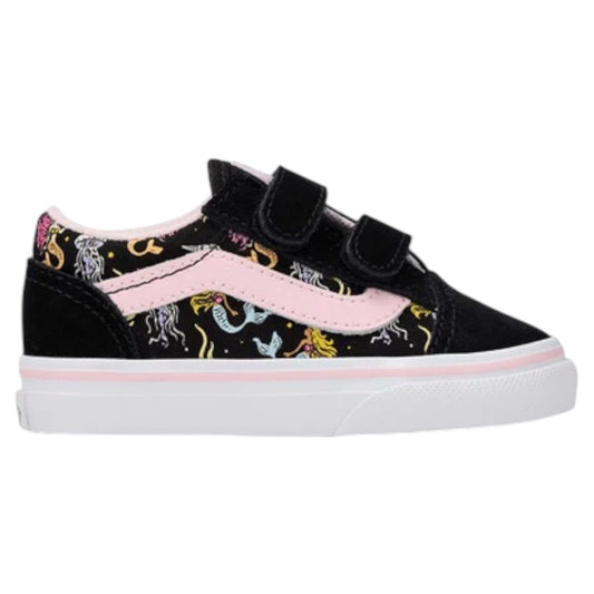 VANS OLD SKOOL V MERMAID BLACK PASTEL PINK