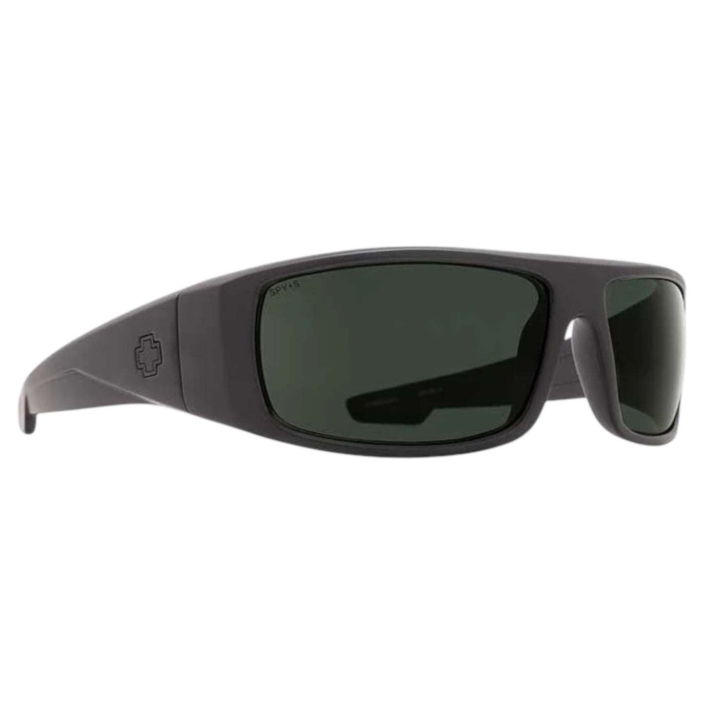SPY LOGAN MATTE BLACK ANSI RX HAPPY GREY GREEN