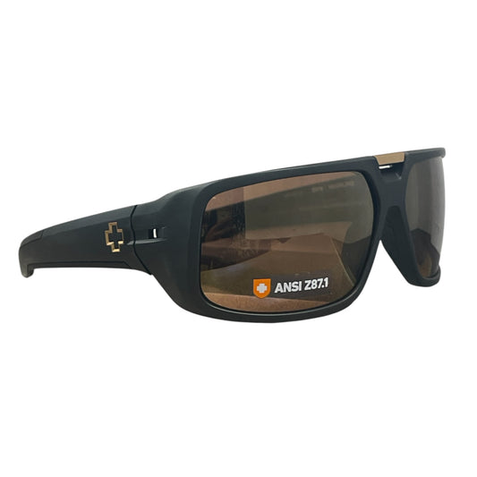 SPY MAINLINE ANSI RX MATTE BLACK HAPPY BRONZE GOLD MIRROR