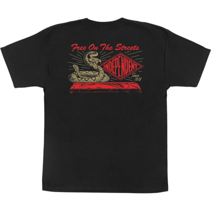 INDEPENDENT YOUTH SNAKE BITE MIDWEIGHT TEE BLACK