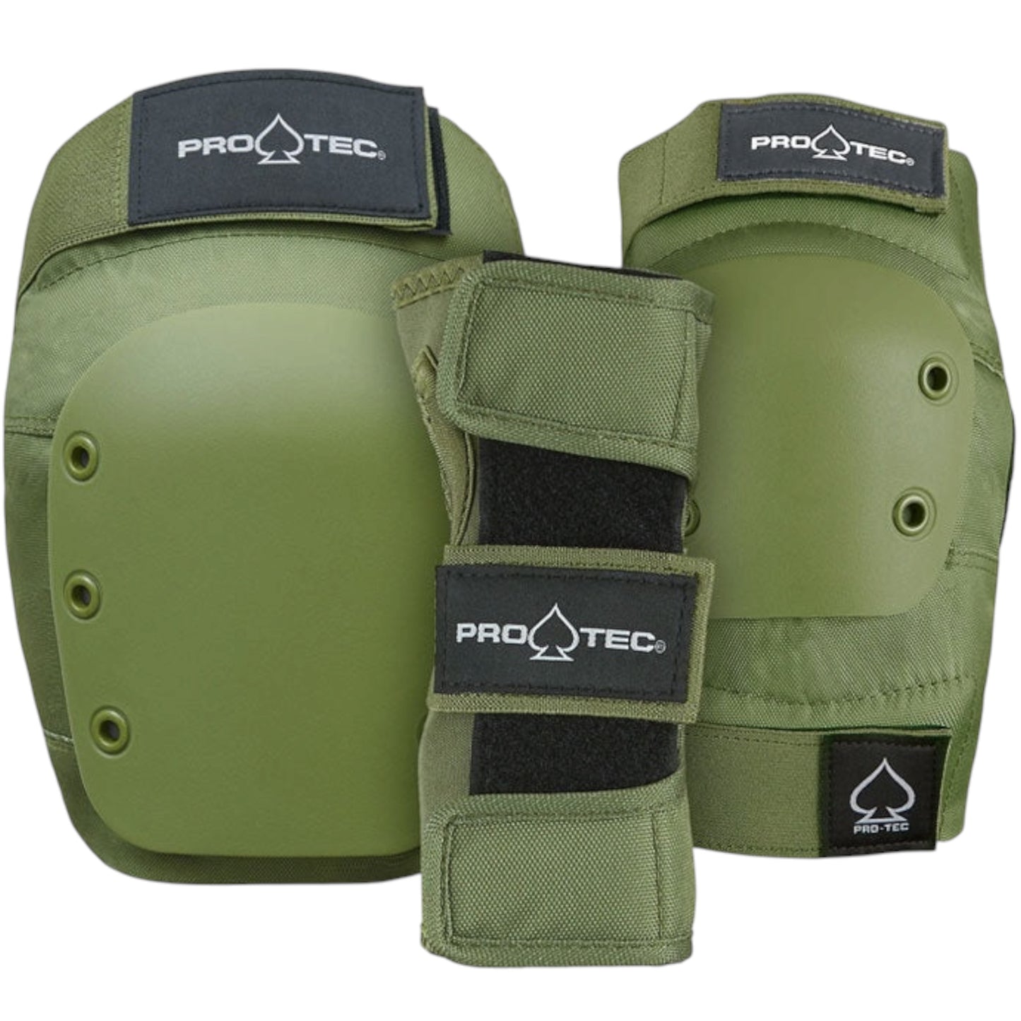 PRO-TEC STREET ADULT 3PK PAD SET GREEN