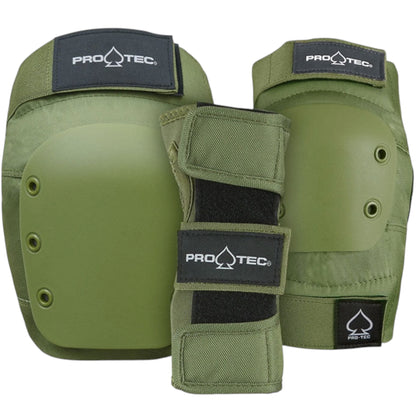 PRO-TEC STREET ADULT 3PK PAD SET GREEN