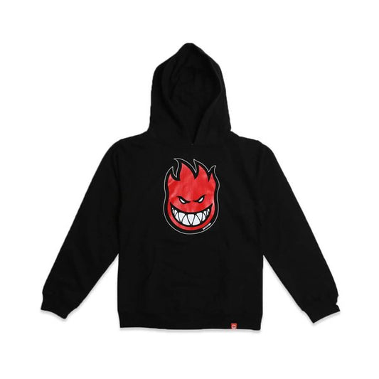 SPITFIRE BIGHEAD FILL YOUTH PULLOVER HOODIE BLACK/RED/WHITE