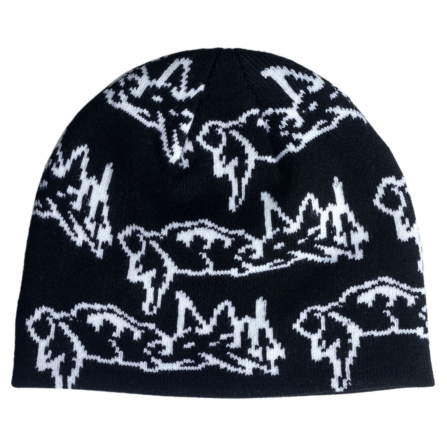 THERE PARASITE SKULLY BEANIE BLACK/WHITE