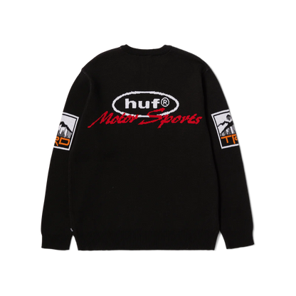 HUF TRD RACING SWEATER BLACK