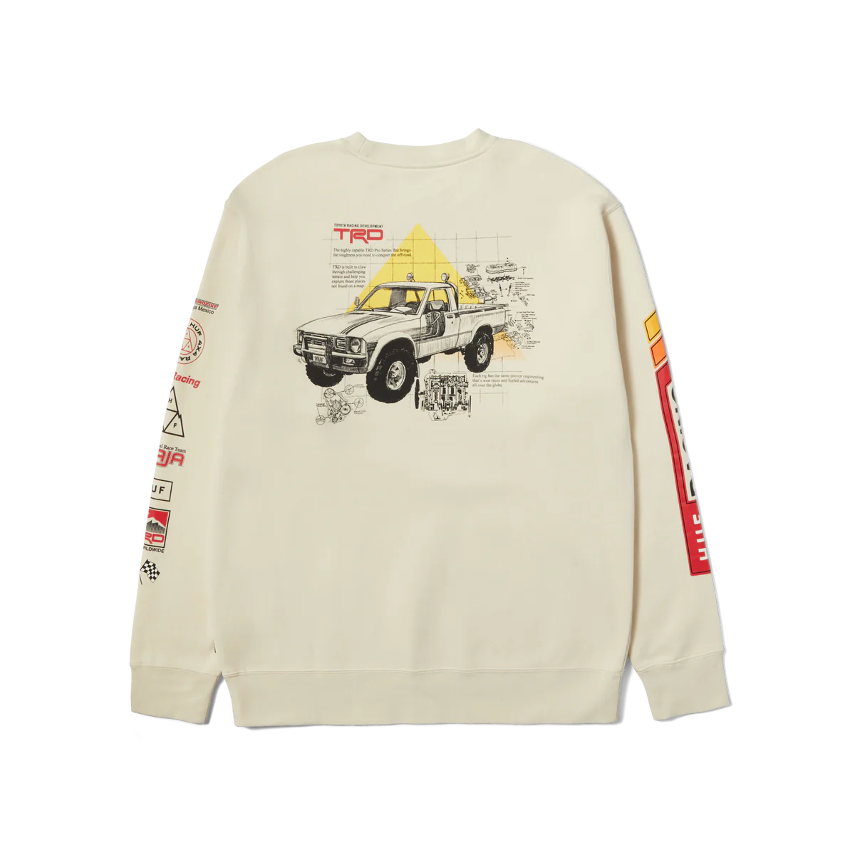 HUF CONCEPT CREWNECK FLEECE WHITE