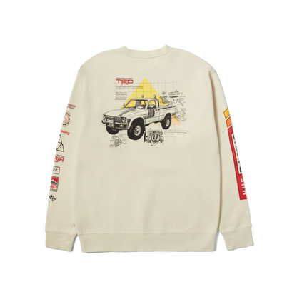 HUF CONCEPT CREWNECK FLEECE WHITE