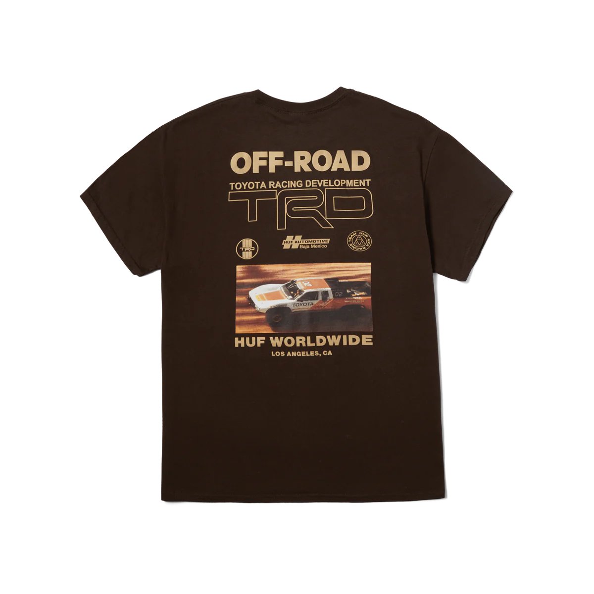 T-SHIRT HUF OFF ROAD CHOCOLAT