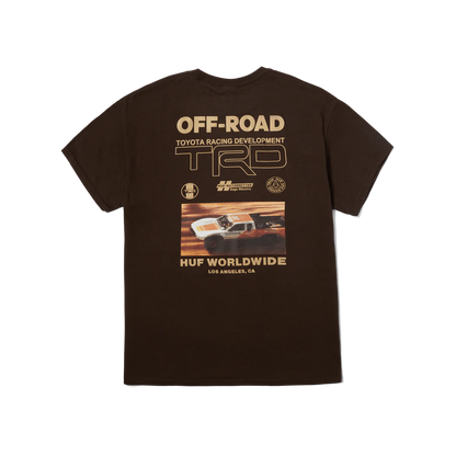 HUF OFF ROAD TEE CHOCOLATE