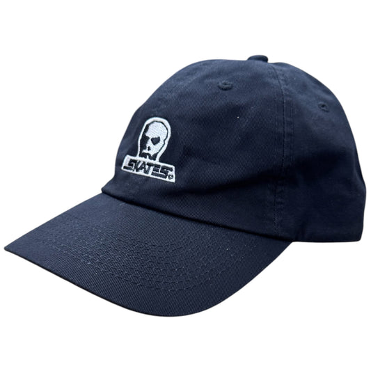 SKULL SKATE DAD CAP EMBROIDERED BLACK