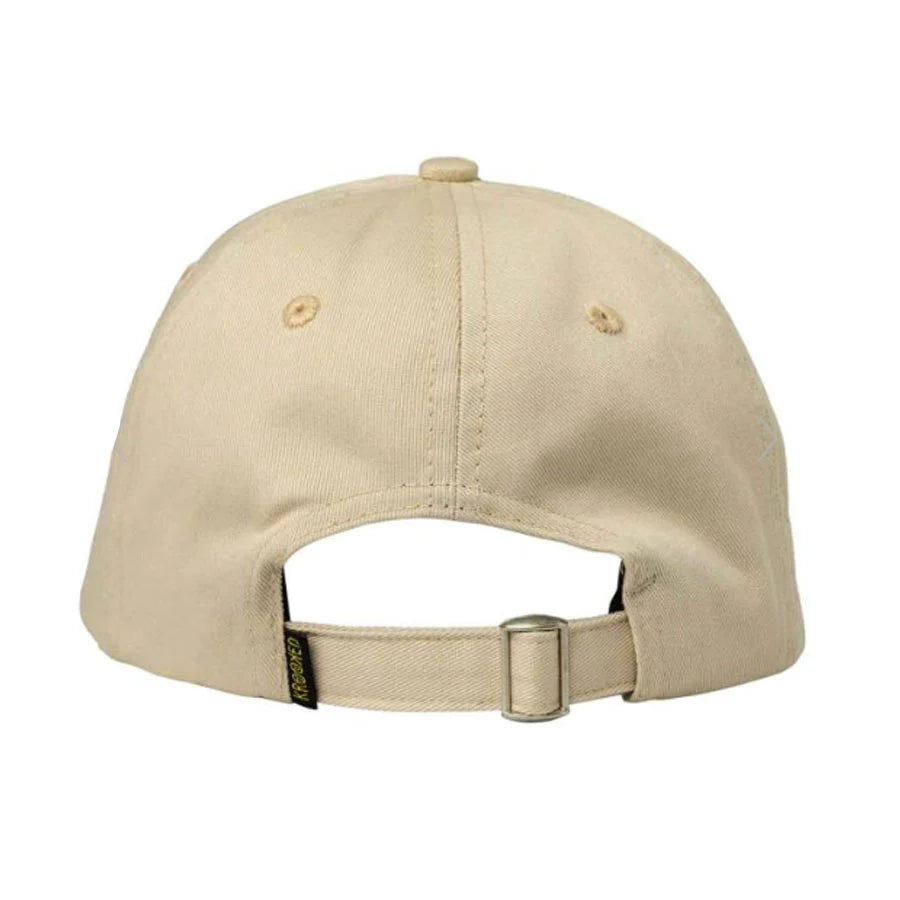 KROOKED NECRO SKRIPT STRAPBACK HAT OFF WHITE/BLACK