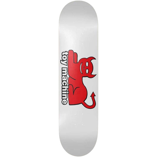 TOY MACHINE DEVIL CAT WHITE DECK 8.25