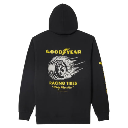 BRIXTON GOODYEAR CHEATER SLICK HOODIE BLACK