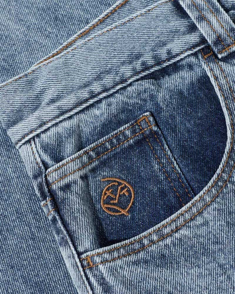 POLAR BIG BOY PANTS HEAVY WASHED BLUE