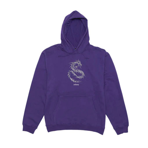 SWEAT À CAPUCHE EN VELOURS CÔTÉ CHROME VIOLET