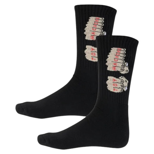 TOY MACHINE FISTS SOCKS BLACK