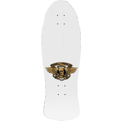 POWELL PERALTA RÉÉDITION CABALLERO STREET DECK 9.625″ X 29.75″ BLANC / OR