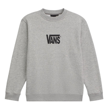 VANS BOYS STRETCH LOGO CREW CEMENT HEATHER