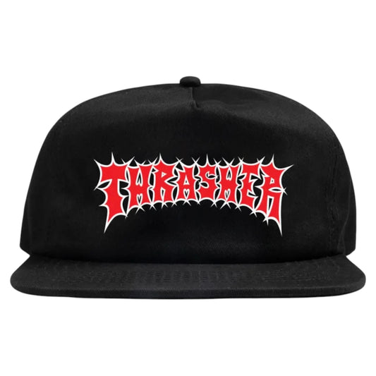 THRASHER SPIKEY SNAPBACK BLACK