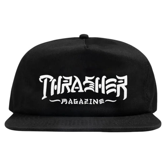 THRASHER THRASH AND DESTROY SNAPBACK HAT BLACK