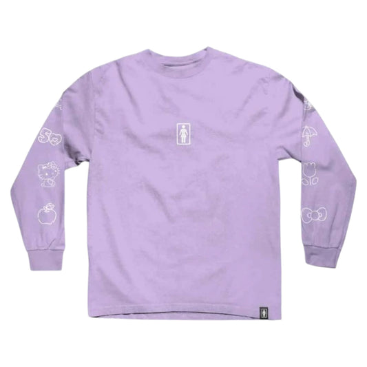 GIRL HELLO KITTY 50th ANNIVERSARY LONG SLEEVE TEE LAVENDER