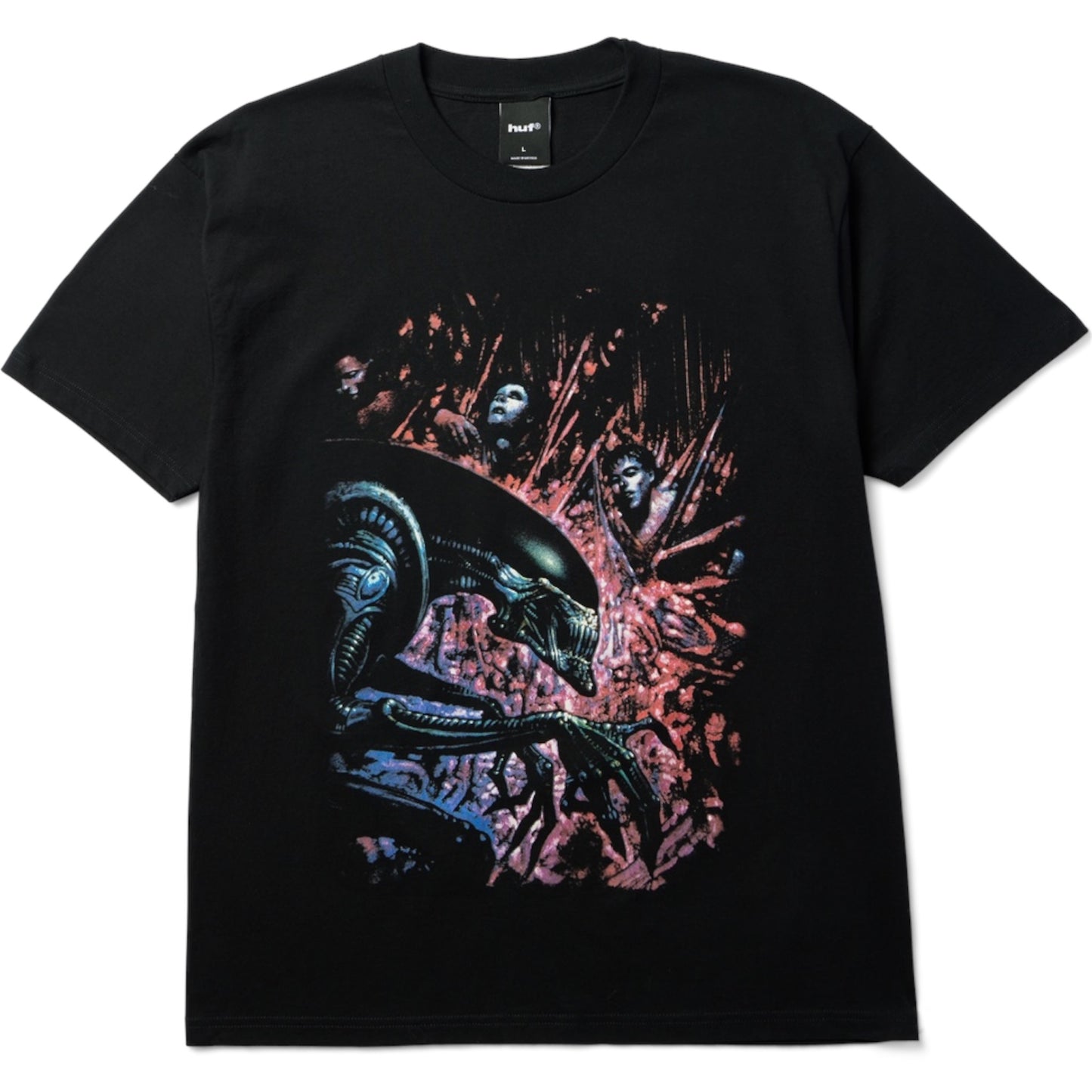 HUF MANIFEST SS TEE BLACK