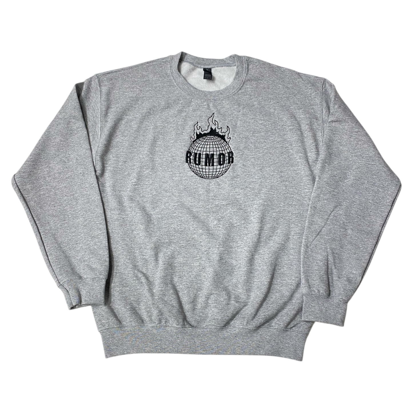RUMOR BURNING WORLD CREWNECK GREY