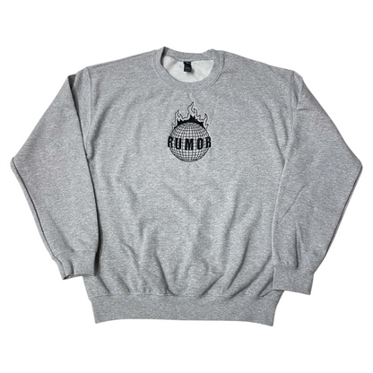 RUMOR BURNING WORLD CREWNECK GREY